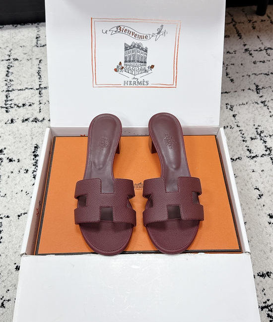Hermes Embellished High Heel Slide Sandals Premium Quality