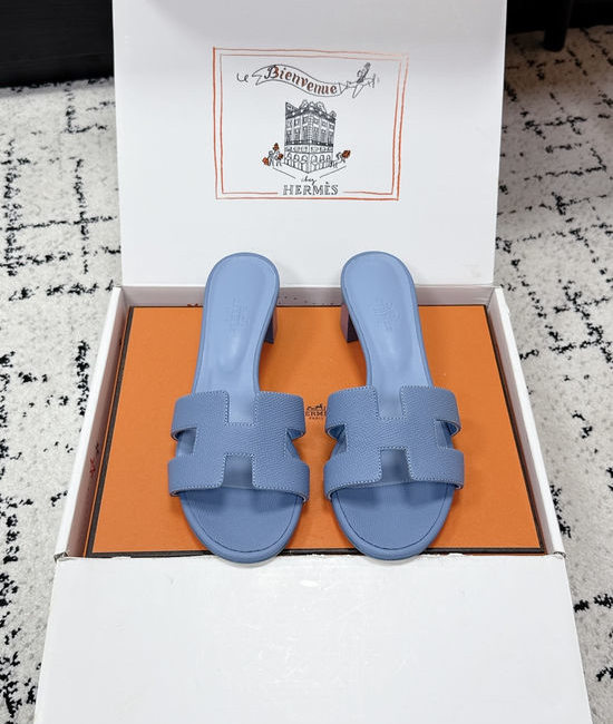 Hermes Embellished High Heel Slide Sandals Premium Quality