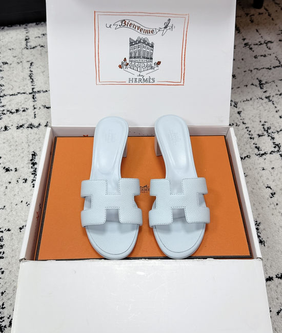 Hermes Embellished High Heel Slide Sandals Premium Quality