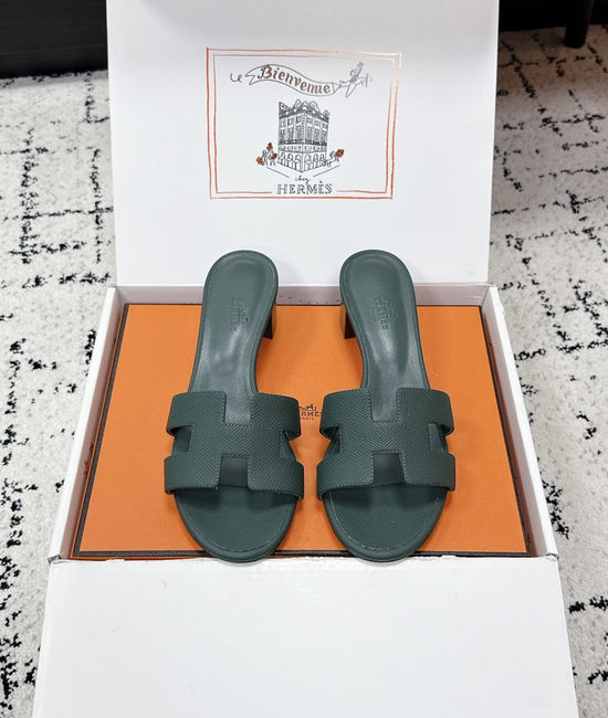 Hermes Embellished High Heel Slide Sandals Premium Quality