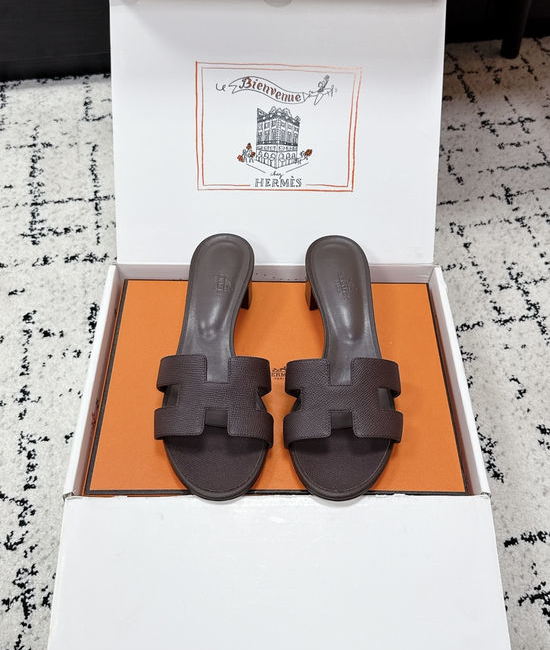 Hermes Embellished High Heel Slide Sandals Premium Quality