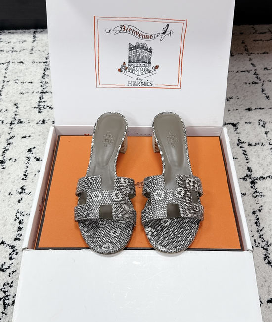 Hermes Embellished High Heel Slide Sandals Premium Quality