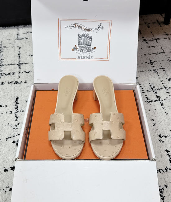Hermes Embellished High Heel Slide Sandals Premium Quality