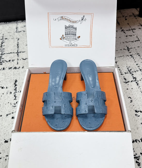 Hermes Embellished High Heel Slide Sandals Premium Quality