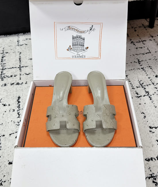 Hermes Embellished High Heel Slide Sandals Premium Quality