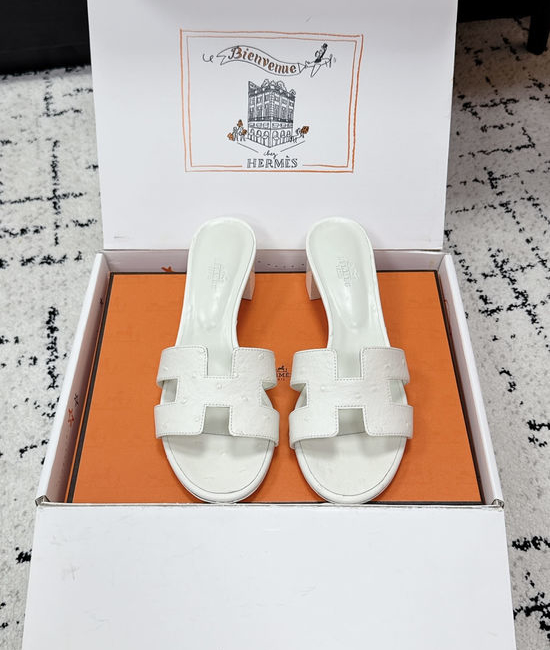 Hermes Embellished High Heel Slide Sandals Premium Quality