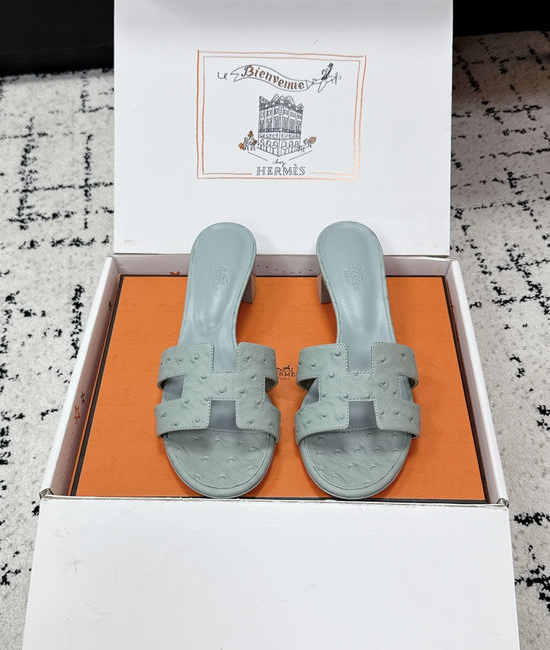 Hermes Embellished High Heel Slide Sandals Premium Quality