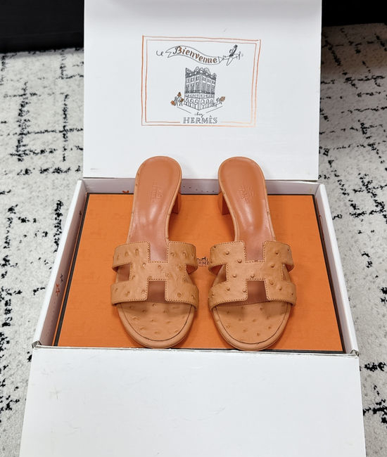 Hermes Embellished High Heel Slide Sandals Premium Quality