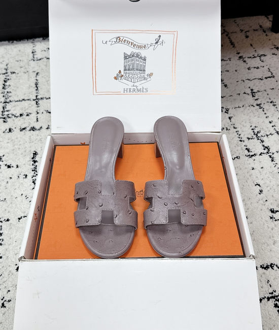 Hermes Embellished High Heel Slide Sandals Premium Quality