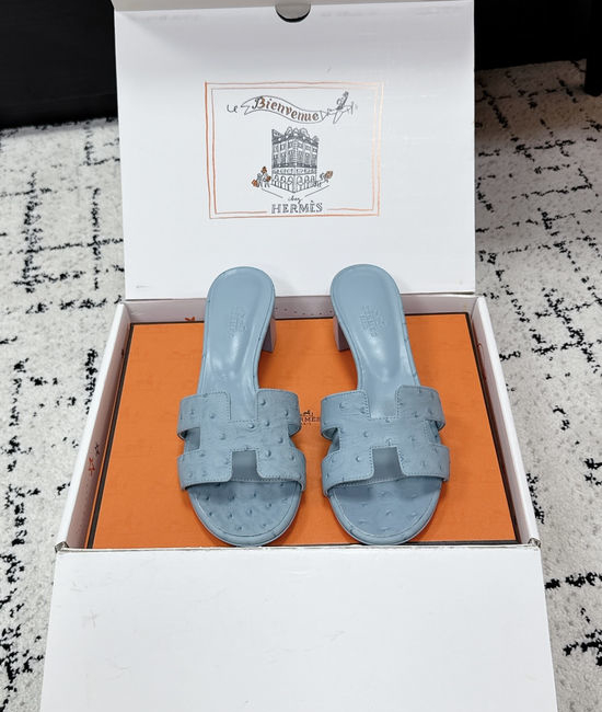 Hermes Embellished High Heel Slide Sandals Premium Quality