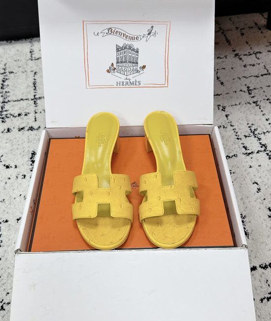 Hermes Embellished High Heel Slide Sandals Premium Quality