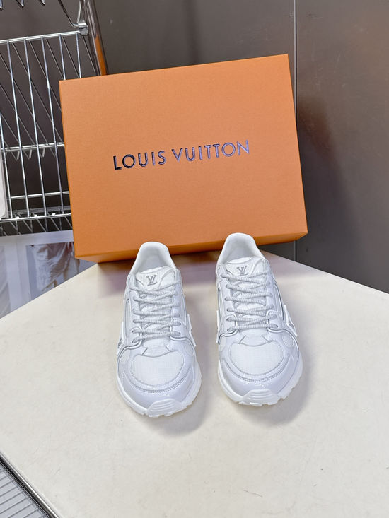 Louis Vuitton Couple s Tech Fabric Running Shoes with Classic Design