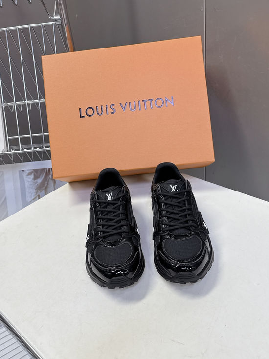 Louis Vuitton Couple s Tech Fabric Running Shoes with Classic Design