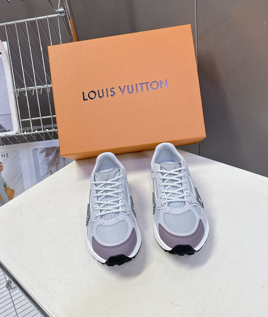 Louis Vuitton LV Couple s Tech Fabric Running Shoes with Classic Design