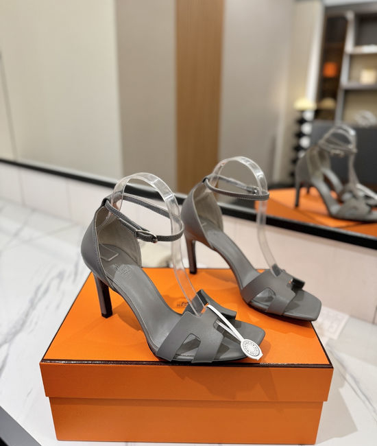 Hermes Classic 9cm Premium Leather Comfortable Pumps