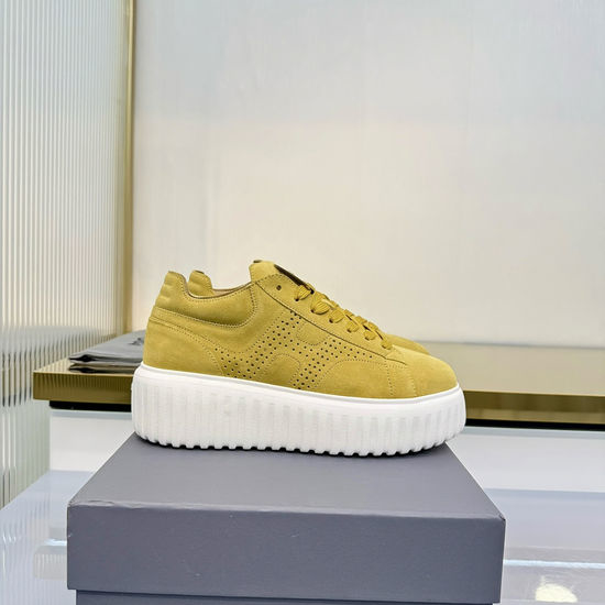 Hogan Premium Leather Thick Sole Comfortable Casual Sneakers