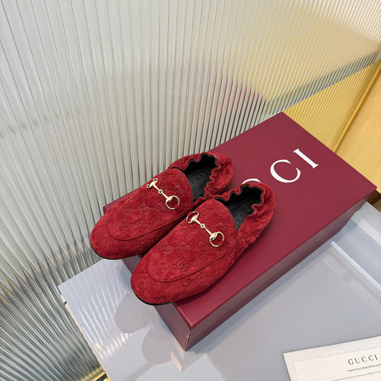 Gucci Patent Leather Slip-on Loafers with Classic Buckle