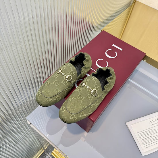 Gucci Patent Leather Slip-on Loafers with Classic Buckle