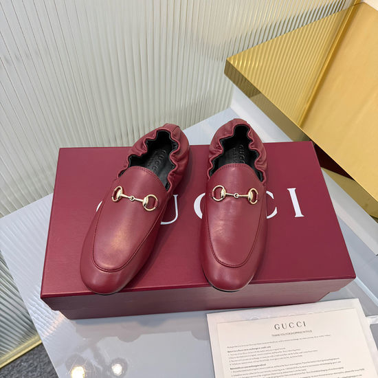 Gucci Patent Leather Slip-on Loafers with Classic Buckle