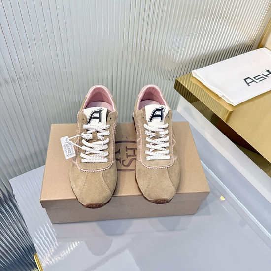 ASH Suede Casual Comfortable Lightweight Flat Sneakers
