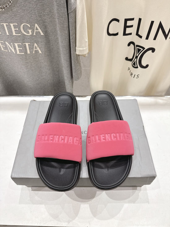 Balenciaga Waterproof Suede Non-Slip Casual Beach Slide Sandals