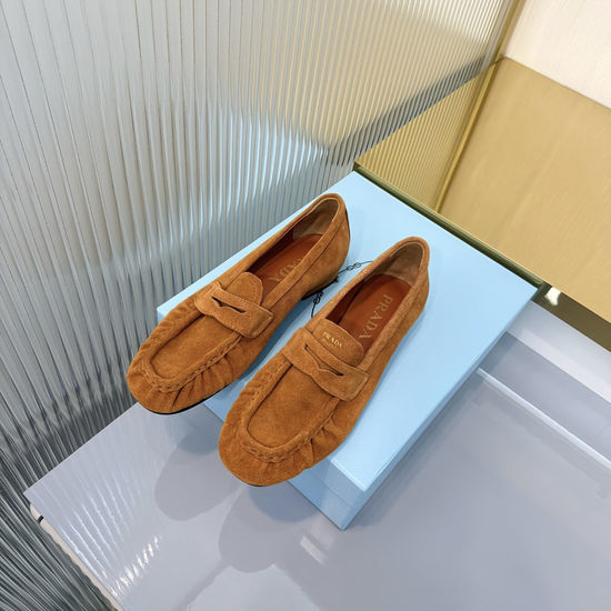 Prada Triangle Logo Mule Slip On Loafer Slides