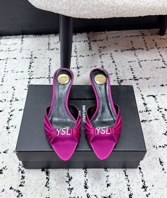 Yves Saint Laurent YSL Square Toe Lace Up High Heel Sandals Premium Leather Shoes