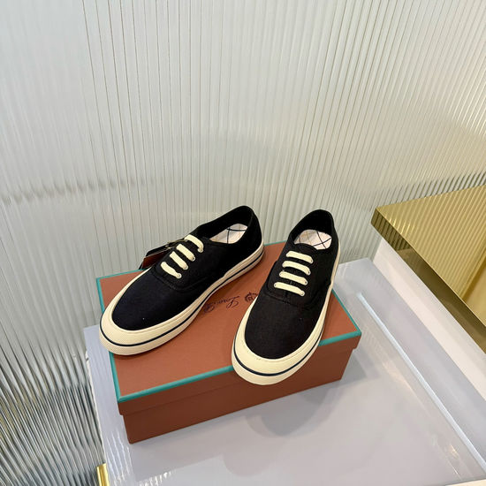 Loro Piana Classic Canvas Sneakers for Casual Wear