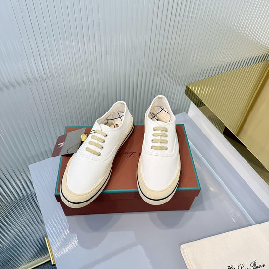 Loro Piana Classic Canvas Sneakers for Casual Wear