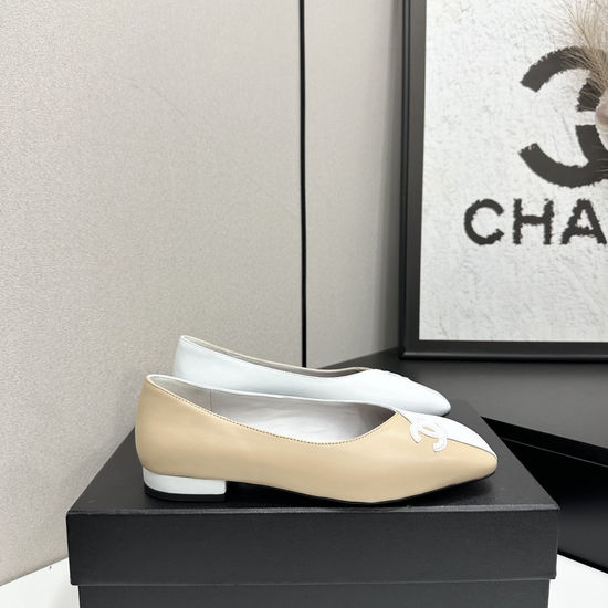 Chanel Premium Leather Buckle Decor Elegant Dress Shoes
