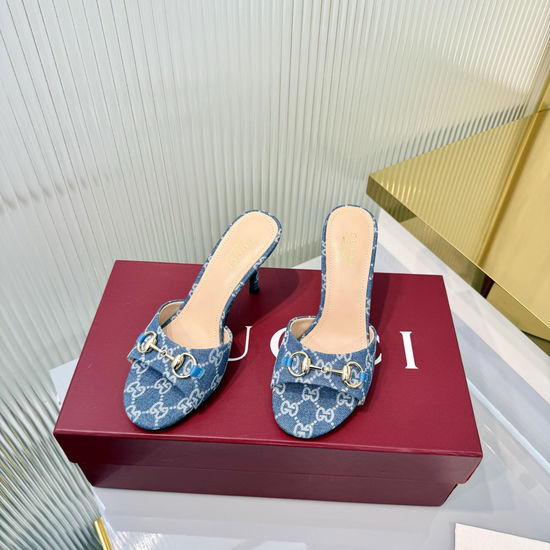 Gucci Horsebit Decor Leather High Heel Sandals Premium Quality
