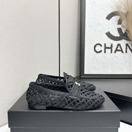 Chanel Woven Upper Sandals with Premium Leather Lining