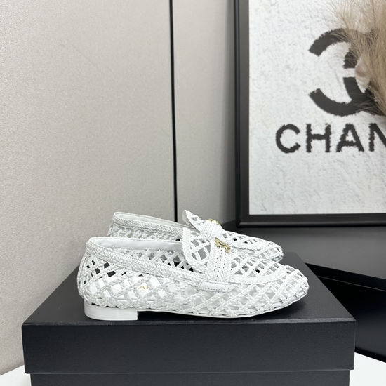 Chanel Woven Upper Sandals with Premium Leather Lining