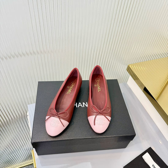 Chanel Elegant Slingback Flat Soft Leather Casual Shoes