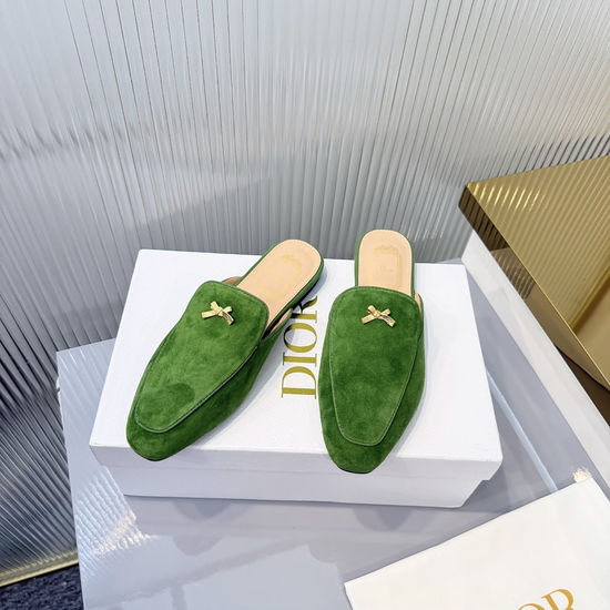 Christian Dior Casual Flat Slides Soft Comfortable Versatile Daily Footwear