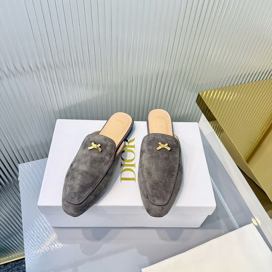 Christian Dior Casual Flat Slides Soft Comfortable Versatile Daily Footwear