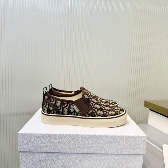 Christian Dior Vintage Printed Lace Canvas Casual Comfortable Sneakers