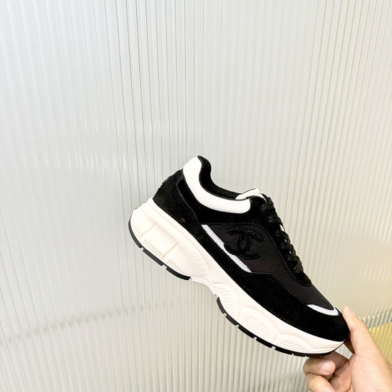 Chanel Classic Panda Color Leather Casual Shoes