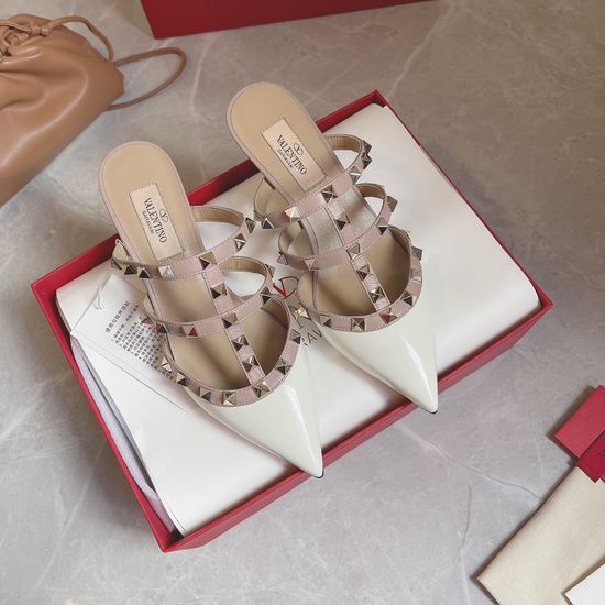 Valentino Fishbone Design Genuine Leather Sole Dress Shoes