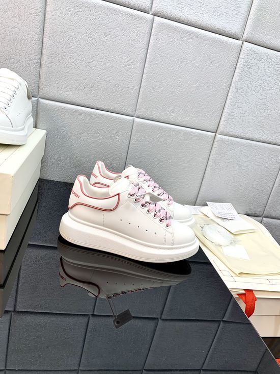 McQueen High Quality Leather Platform Casual Sneakers