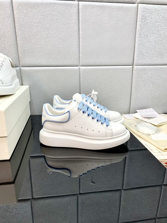 McQueen High Quality Leather Platform Casual Sneakers