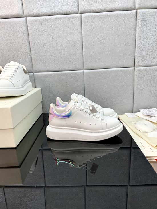 McQueen High Quality Leather Platform Casual Sneakers
