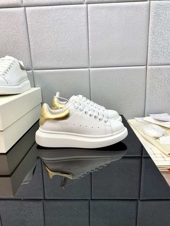 McQueen High Quality Leather Platform Casual Sneakers