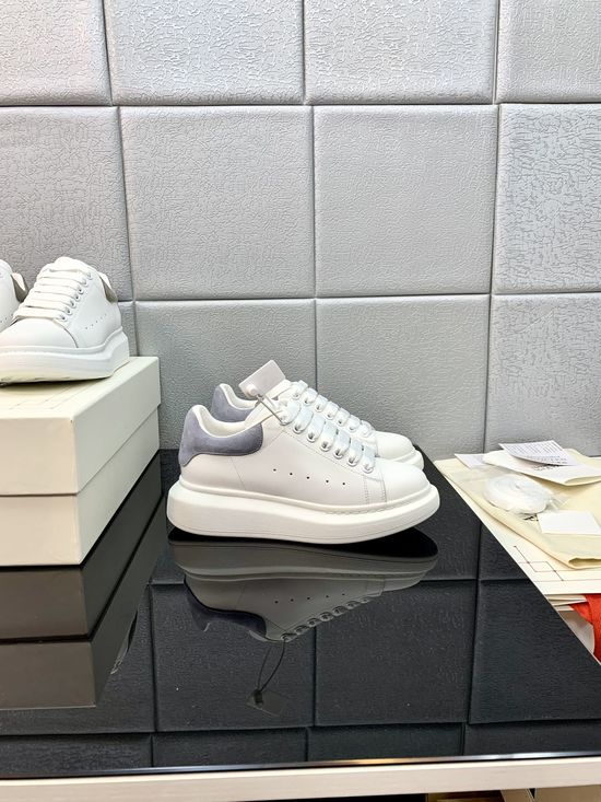 McQueen High Quality Leather Platform Casual Sneakers