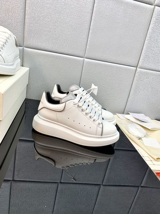 McQueen High Quality Leather Platform Casual Sneakers