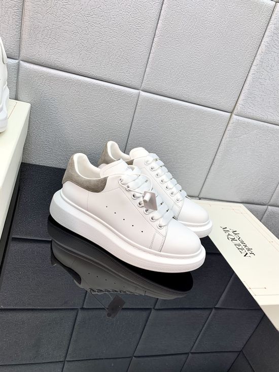 McQueen High Quality Leather Platform Casual Sneakers