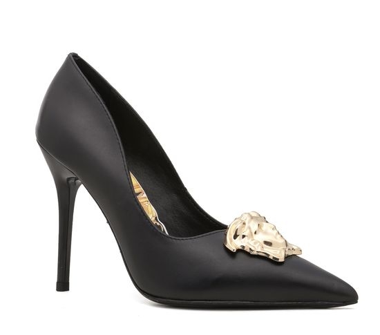 Versace Genuine Cowhide Upper Elegant High Heel Pumps