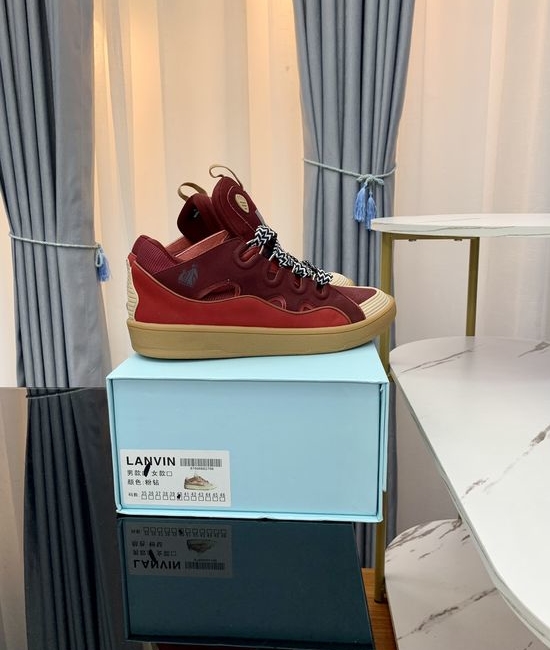 Lanvin Premium Leather Versatile Daily Casual Sneakers