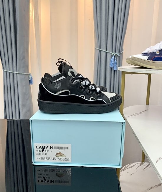 Lanvin Premium Leather Versatile Daily Casual Sneakers