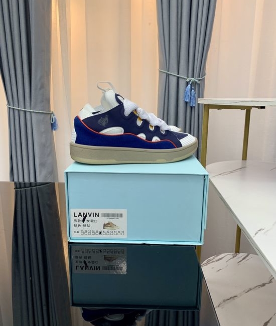 Lanvin Premium Leather Versatile Daily Casual Sneakers
